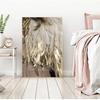 Modular Living Room Bedroom Home Without Frame Feather Gold Color Lamp Poster Canvas Print Wall Nordic Minimalist Style Art