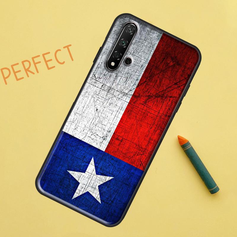Texas Flag For Huawei Nova 10 9 SE 11 Pro 12i 11i 8i Y60 Y70 Y90 Y61 Y91 Y72 Y73 P20 P40 P30 Lite Case