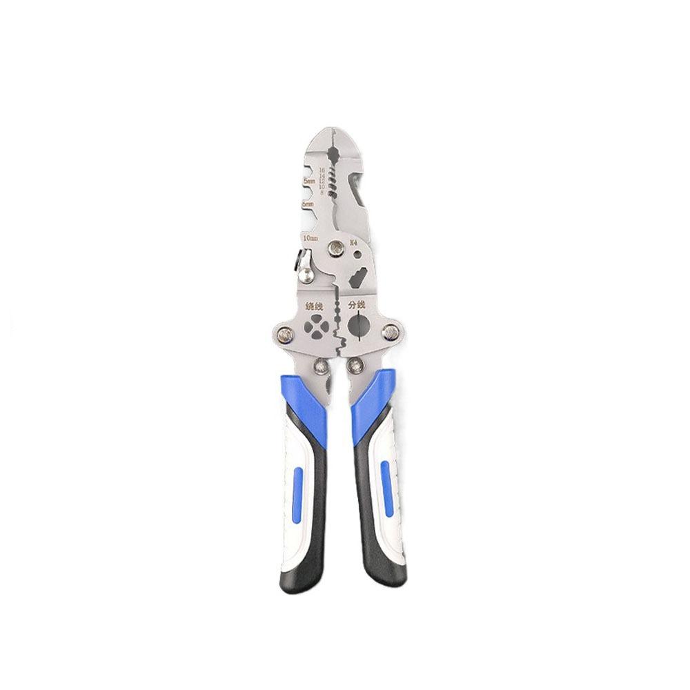 Эффективный инструмент для обжима проводов Износостойкий инструмент для зачистки кабеля Складные клещи для зачистки проводов Электрик