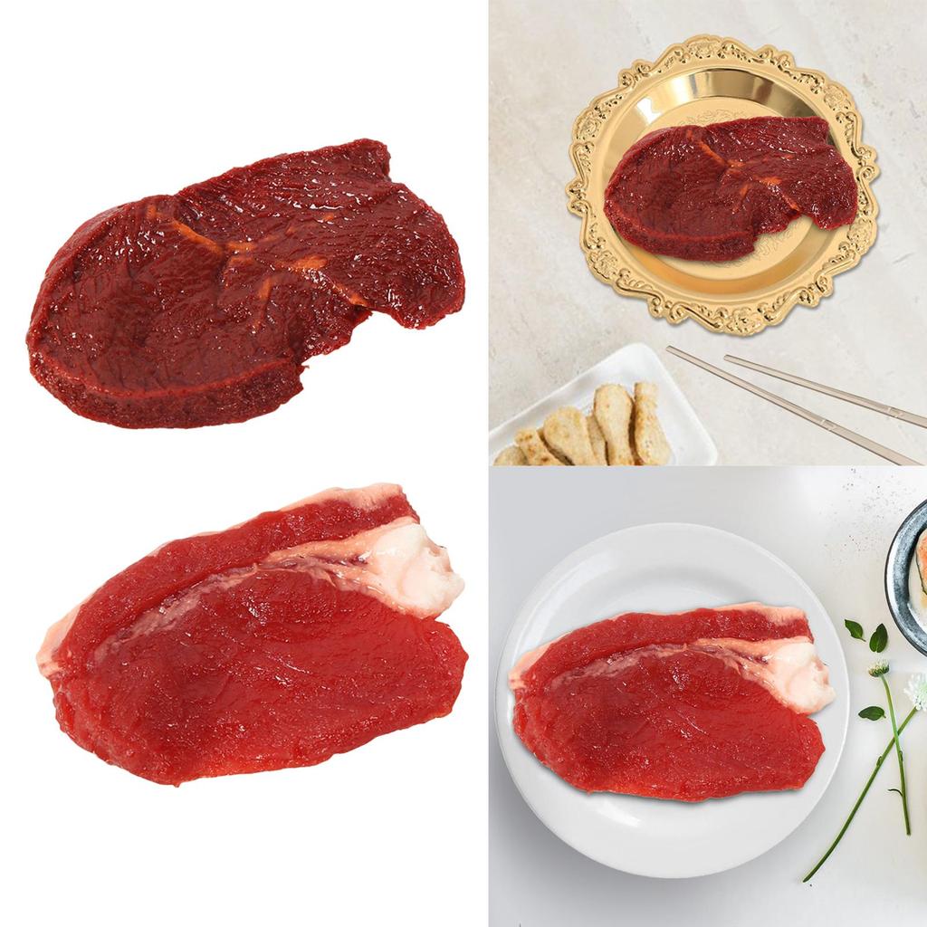 Realistic Simulation Meat Lifelike Fake Artificial Meat Meat Model for Hotel party Display Photography Props