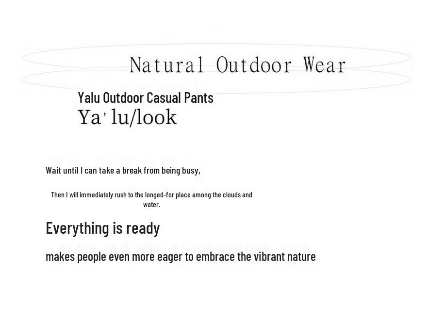 Yaloo YKHDF586 Unisex 3-Proof Cooling Outdoor Casual Pants