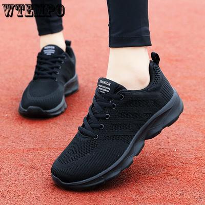 Женская обувь в сетку, черные рабочие туфли, маленькие белые туфли, повседневные кроссовки, нескользящая мягкая подошва, удобная и универсальная женская обувь