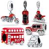 Новинка Медный цвет Серия автомобилей Бусины Подходят для браслета Пандора DIY Шарм Подвеска Женские украшения