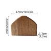 1PC Wooden Ornament Table Craft Ornament Home Irregular Wooden Vases Durable Fried Flower Vase Vintage Mango Wood Rustic