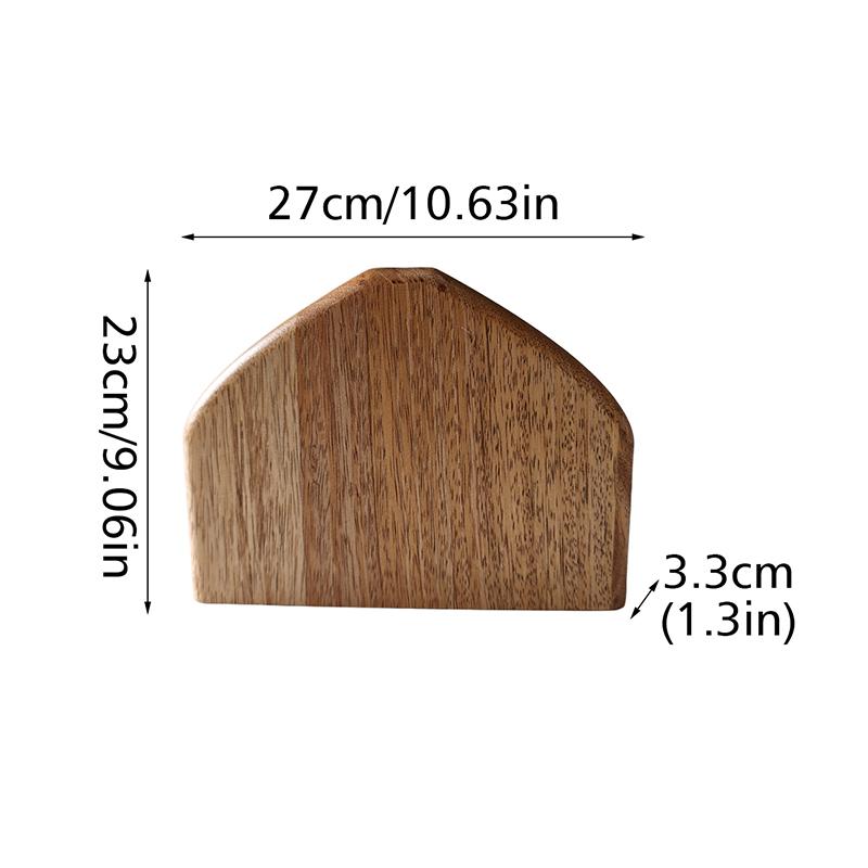 1PC Wooden Ornament Table Craft Ornament Home Irregular Wooden Vases Durable Fried Flower Vase Vintage Mango Wood Rustic
