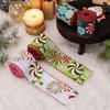Colorful Christmas Wired Ribbons Cuttable Decorative Ribbons  Seasonal Home Decors