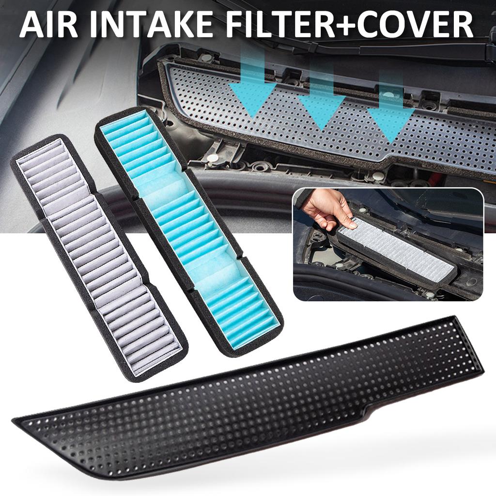Air Intake Filters for Tesla Model 3 2017-2020 Grille Cover Inlet Vent Protector Internal External Flow Protection Accessories