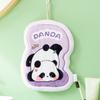 Мультяшное полотенце для рук панда, подвесное, утолщенное, мочалка, абсорбирующее полотенце с подвесным кольцом для кухни, ванной комнаты, дома, путешествий