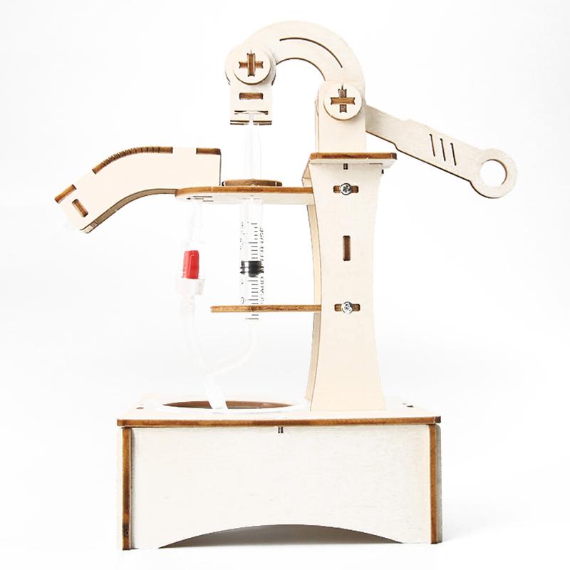 Научный эксперимент Модель образовательная игрушка Ручной водяной насос Технология мелкого производства DIY Образовательные принадлежности Материалы