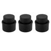 3pcs Soda Bottle Stopper Professional Press Type Sealing Reusable Beverage Bottle Covers for Soda Beverage Bottles Black