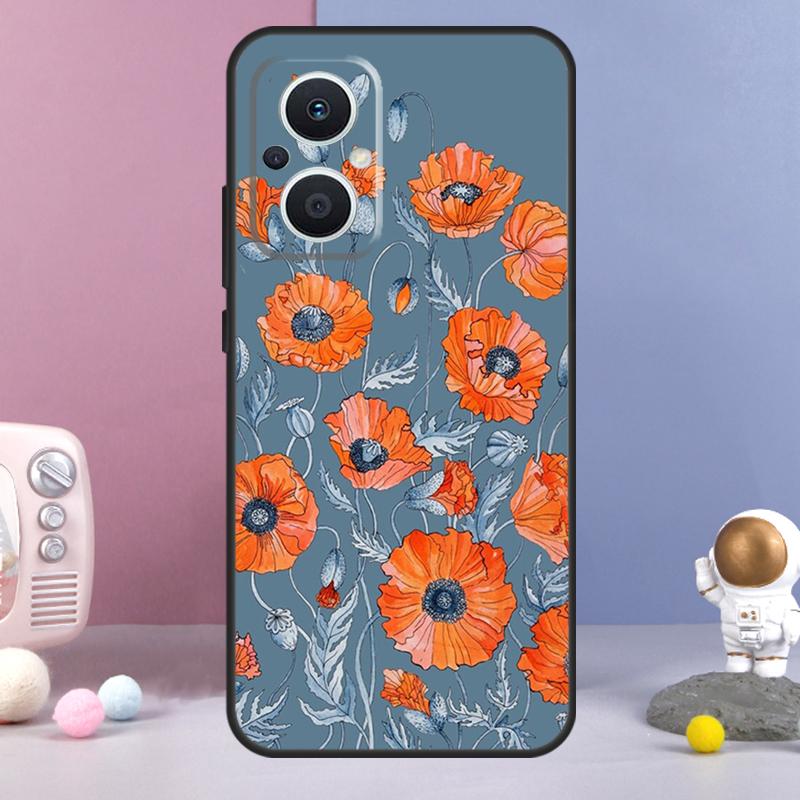 Цветочный Растительный Арт Чехол Для OPPO Reno 11 F 12F 13F 14F 10 12 13 14 Pro 7 8 Lite OPPO Find X9 X6 X5 X8 Pro Чехол