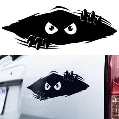 Забавный стикер для автомобиля Peep Monster, автомобильный кузов, вмятины, царапины, виниловая пленка, декоративные наклейки, автостайлинг, наклейки