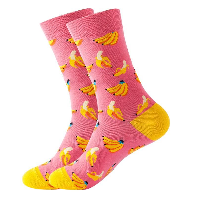Unisex Mid-Calf Cotton Socks Breathable Sweat-Absorbent Casual Sports