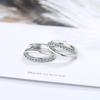 Wave Simple Compact Fashion Zirconia Sparkling Classic Stud Earrings for Women Dazzling Female Elegant Accessories Timeless Jewelry