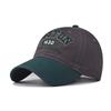 Boston Letter Embroidered Cotton Baseball Cap Sun Protection Hat For Daily Use