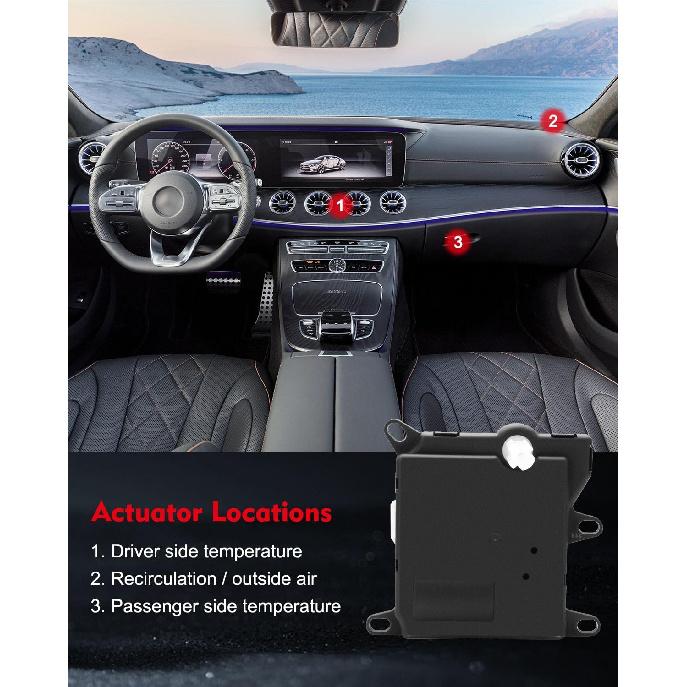 2PCS Air Door Actuator A/C HAVC Heater Blend Door Actuator Fit for 2003-2013 for Ford for Expedition,02-10 for Explorer,2003-2005 for Lincoln for