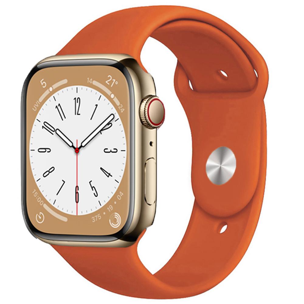 Силиконовый ремешок для Apple Watch Band 49 мм, 45 мм, 44 мм, 42 мм, 41 мм, 40 мм, 38 мм, ремешок для часов, браслет, ремешок iWatch Series 8, 7, 6, 5, 4, 3 SE, ремешок