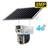 8MP 4K Solar 4G Camera Outdoor Low Powered Wifi Camara PIR Humanoid Detection CCTV Security Protection Smart Security IP Cameras