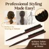 Slim Line Bristle Teasing Brush For Professional Salon Barber Hair Styling Brush