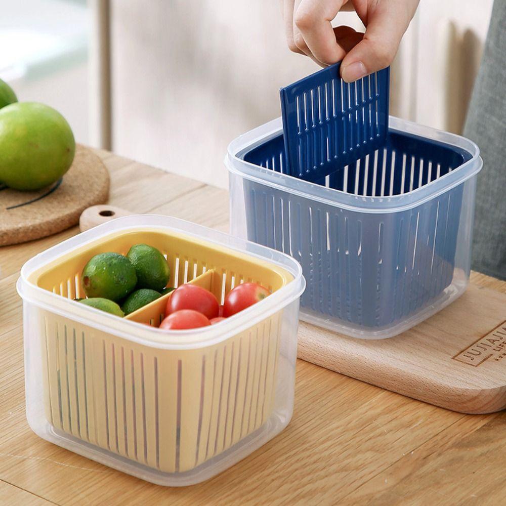 Fooding Sorting Drain Storage Box Onion Garlic Seal Box Durable Storage Containers