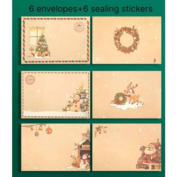 Hot stamping English Christmas cards, high-end Christmas tree gifts, gifts for the elderly, flower bouquets, store decorations, small cards