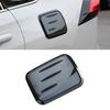 For Toyota RAV4 2019-2024 Black + Carbon Fiber Fuel Gas Tank Cap Cover Trim