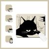 Черный черный коврик для мыши Sleepy Cat 11,4*9 дюймов офисный компьютерный коврик для мыши офис