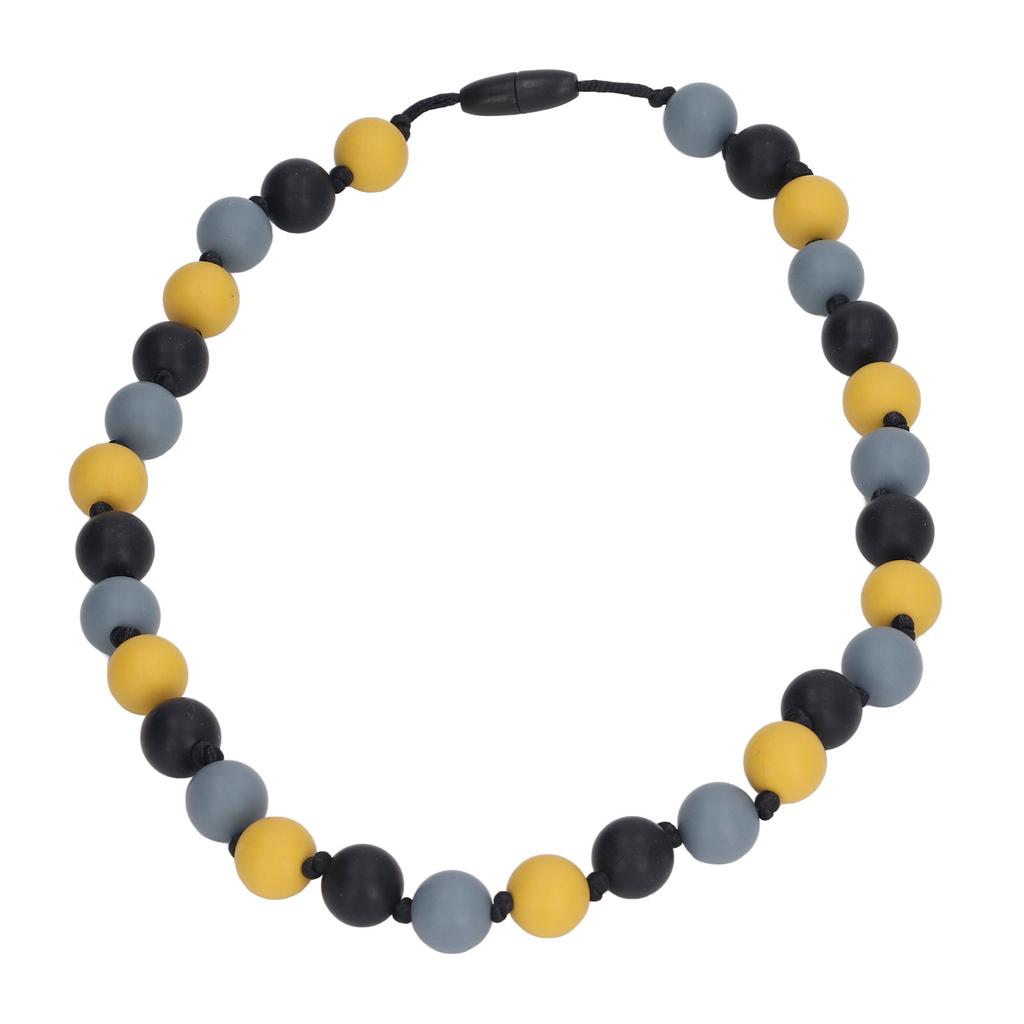 Baby Teething Necklace Anxiety and Stress Reduction Safe Silicone Teething Necklace for Kids