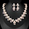 Корейское имитация жемчужного ожерелья, серьги со стразами, свадебные украшения для вечеринок и мероприятий, подарки