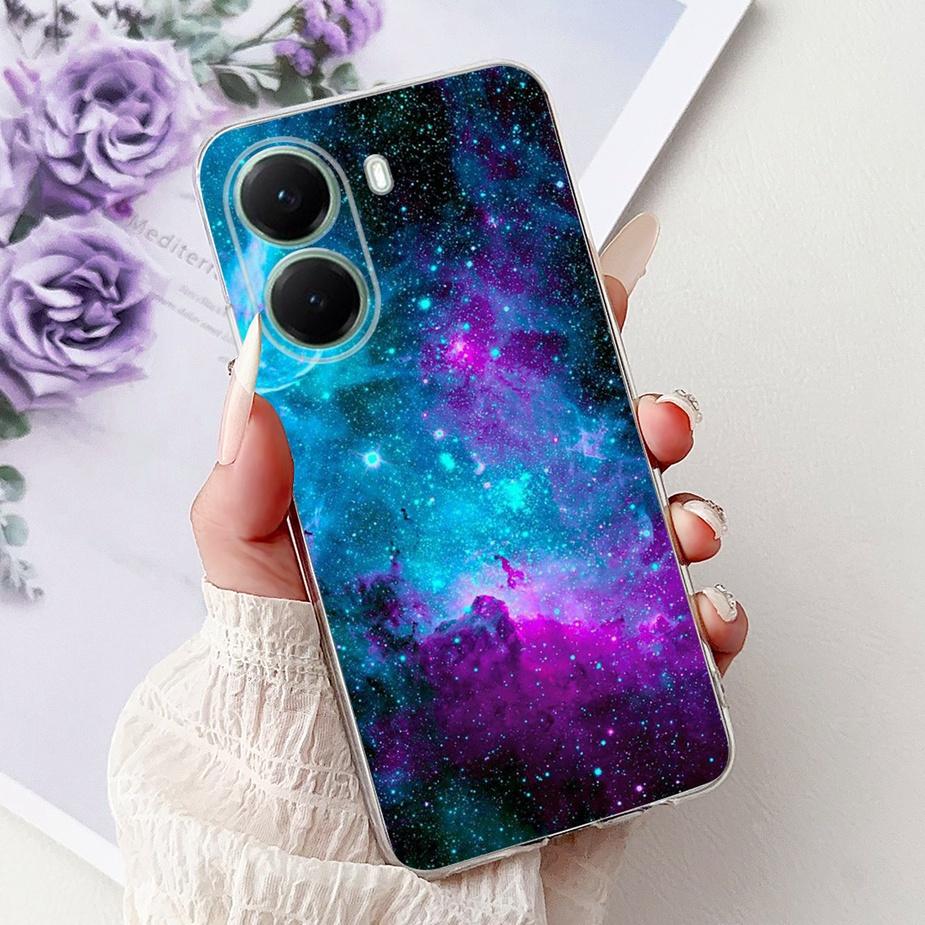 Чехол для Xiaomi Poco X7 Pro 5G Стильный окрашенный чехол Прозрачный силиконовый чехол для телефона Для Xiaomi Poco X7 PocoX7 Pro X7Pro 5G Мягкий чехол