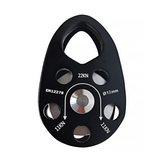 Climbing Fixed Plate Micro Pulley 28KN General Purpose Small Metal Single Sheave Hauling Pulley for Rock Climbing Aloft Work Rappelling Rescue