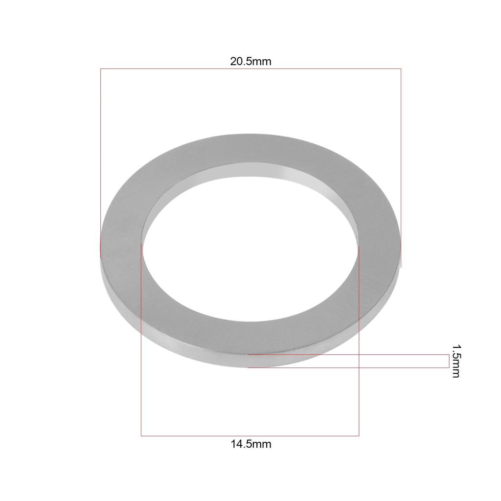 eMagTech Bicycle Pedal Thick 304 Stainless Steel Pedal Washers for Pedal Axle Crank Bike Mountain Bike Road 4pcs Washers, 1.5mm 9/16" Bike,
