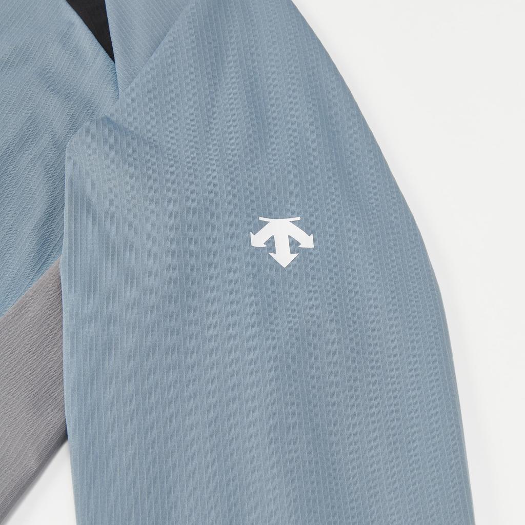 Descente Yuki Long Blue X Gray Ishikawa's Warm-Up Jacket, Volleyball, Sleeve, Autumn, Travel, Training, Stretch, DV4FJK01U,