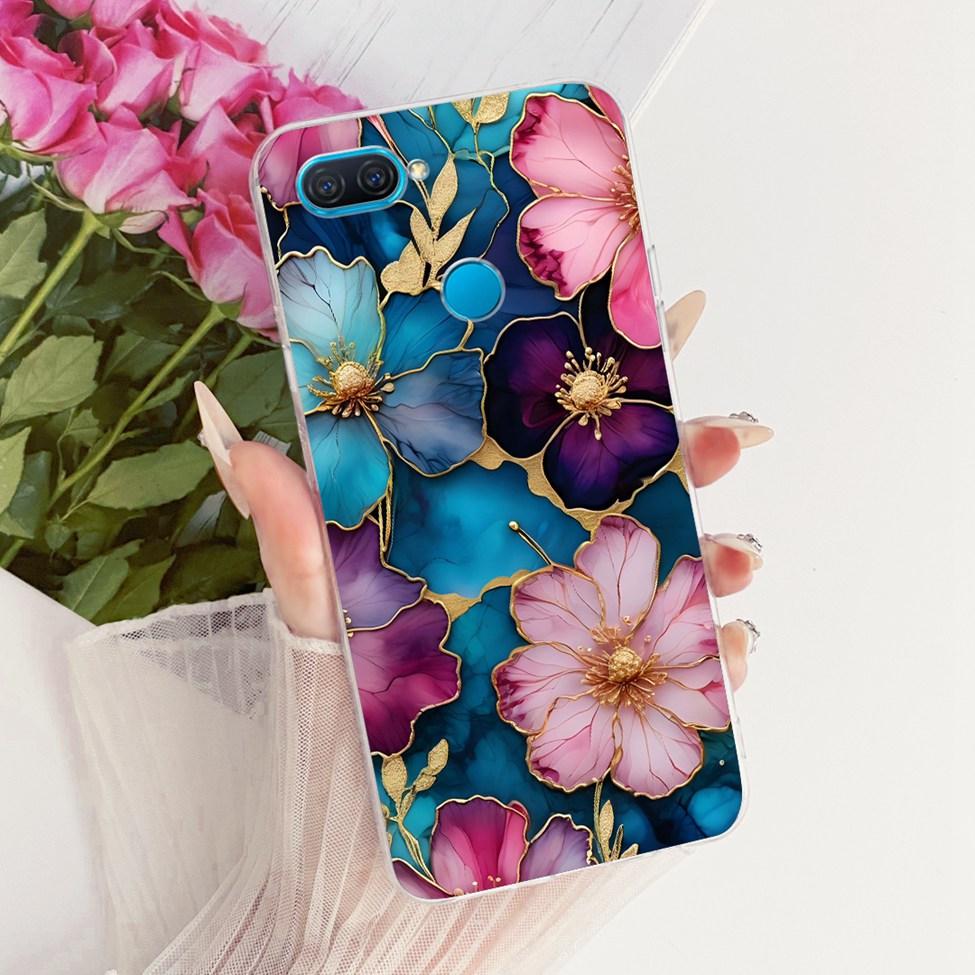 Для Oppo A12 Прозрачный Чехол Эстетичный Роскошный Милый Модный Цветочный Забавный Расписной Корпус Для Oppo A 12 CPH2083 CPH2077