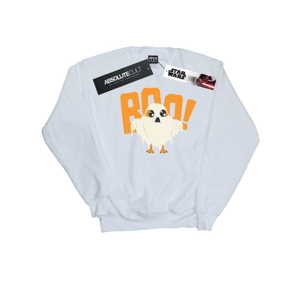 Star Wars Mens The Last Jedi Halloween Ghost Porg Sweatshirt