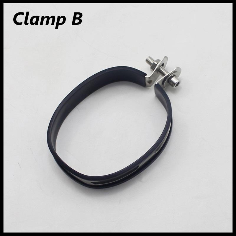 Motorcycle Exhaust Pipe Clamp for FMF Mufflers Escape Moto Rubber Holder Fixed Ring Support Bracket