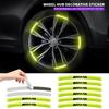 RAT2 Car Motorcycle Wheel High Reflective Warning Decals Tyre Rim Reflector Sticker for Mercedes Benz AMG A B C E G W212 W213 W214