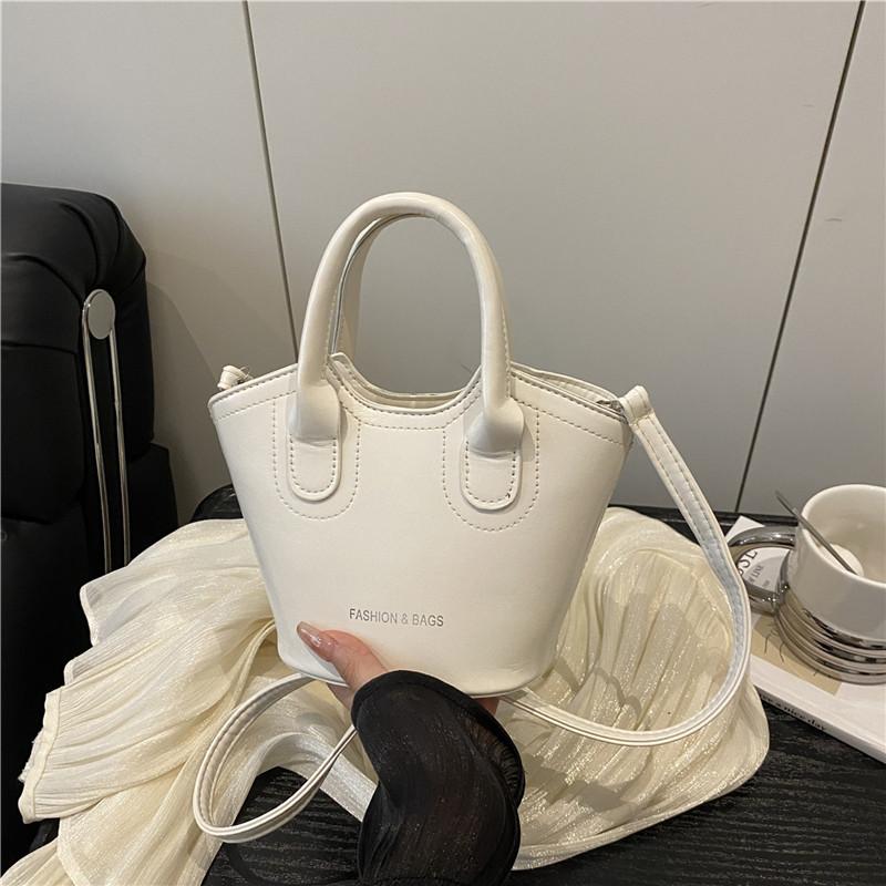 Модная мини-сумка-ведро для ношения в руке, новая ретро-сумка-корзина для овощей, темпераментная сумка через плечо на одном плече