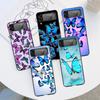 Жесткий чехол для ПК Samsung Galaxy ZFlip Z Flip 3 5G Z Flip 4 ZFlip3 zflip ZFlip4 бабочка модный милый принт