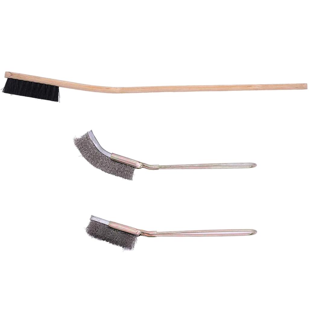 Набор из 3 эффективных щеток для чистки птичьих клеток из нержавеющей стали для хомяков, попугаев, аксессуаров для птичьих клеток