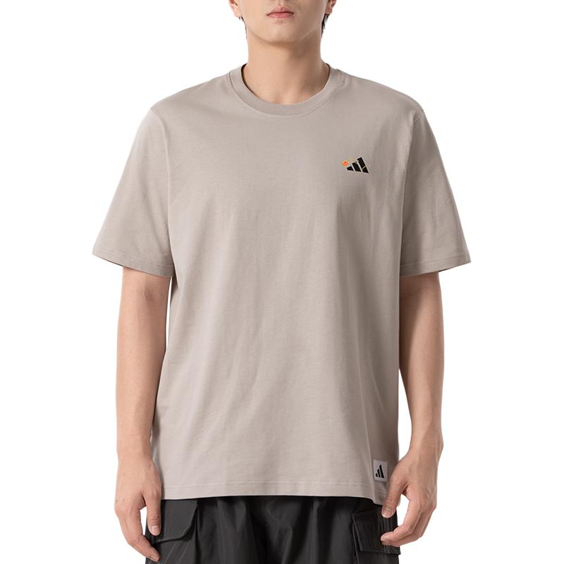 adidas Повседневная футболка с принтом логотипа, с коротким рукавом, мужская, топы KC2867