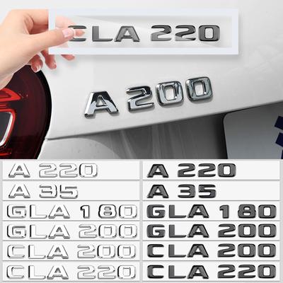 V12 BITURBO 4Matic ABS значок наклейка для класса GLA160 CLA200 A35 GLA45 CLA45 хвостовая эмблема стайлинга автомобилей логотип
