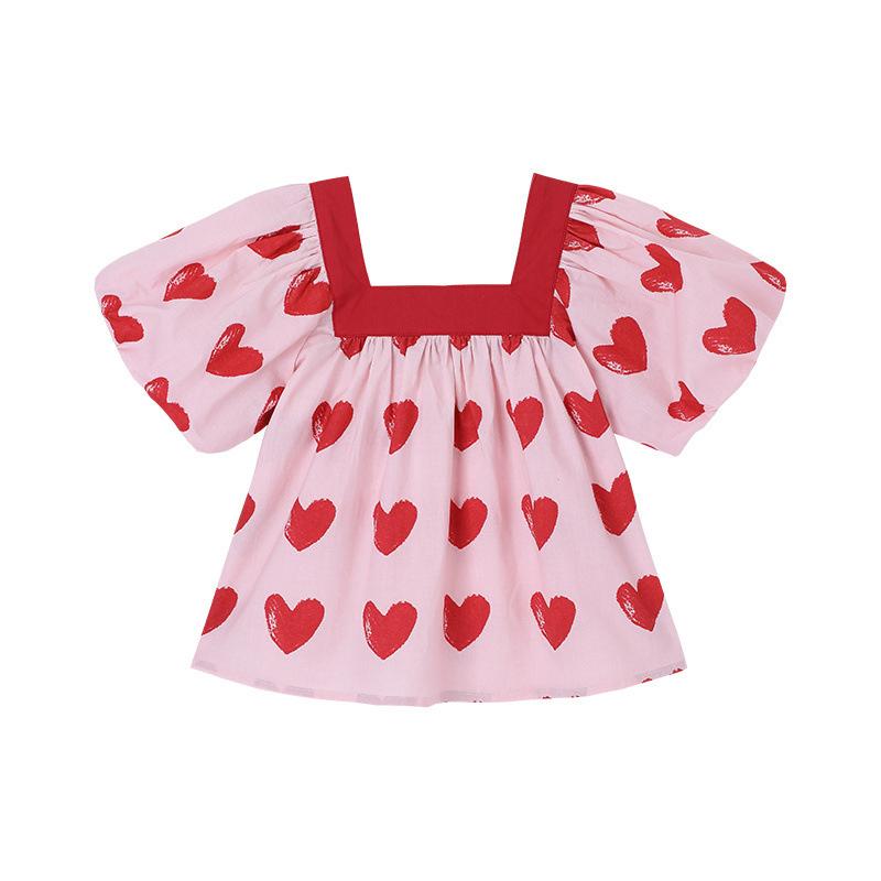 Детский топ для девочек, рубашка с короткими рукавами, базовый топ