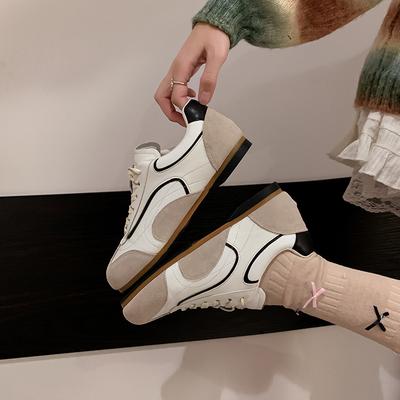 2025 осень и зима новая расцветка немецкие тренировочные туфли женские на шнуровке на плоской подошве универсальные туфли Форреста Гампа женские спортивные дышащие c