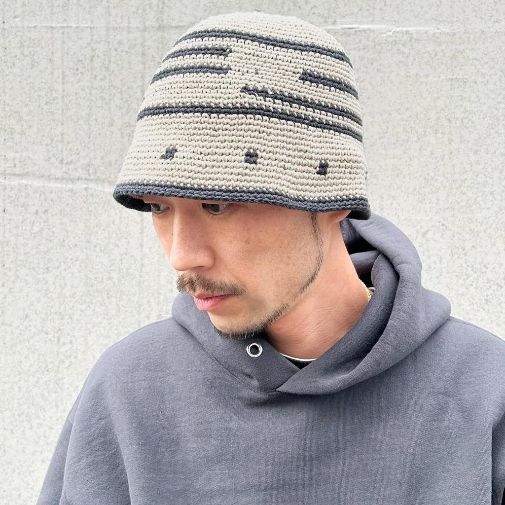 Базовая Энчи Вязаная Крючком Панама Ручная Работа Один Размер Подходит Бежевая Шляпа, Складная, Моющаяся, Вязаная, Согласованная по Цвету, Повседневная, Всесезонная, Все, Мужская и Женская,