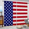 2 шт. занавески с принтом американского флага для домашнего декора - оконные карманы с карнизом для спальни, офиса, кухни и гостиной