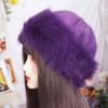 Warm Luxury Plush Hat Thicken Winter Fluffy Hats Fashion Faux Fur Bucket Hat  Girls