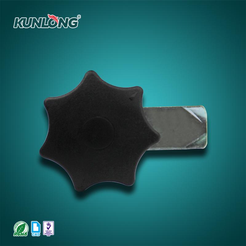SK1-097-1 PA-6 Plastic Star Cam Lock with Chrome Plated Finish Zinc Material for Control Boxes