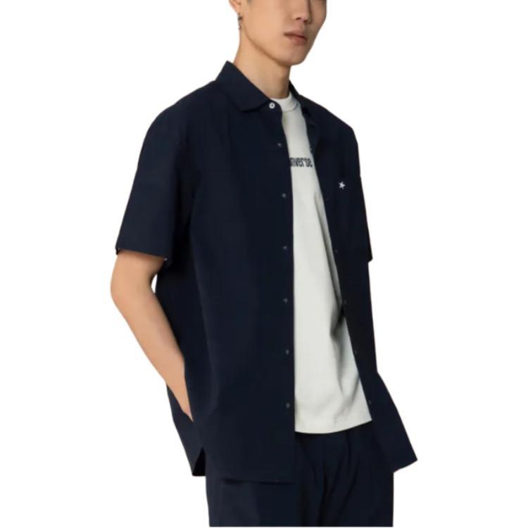 Converse Shirts Men's Blue Polo Collar Moderate MCH601-695