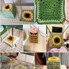 2026New Wooden Crochet Block Plate Handcrafted Reusable Crochet Knitting Board Crochet Weaving Bamboo Grid Knitting Blocking Mat